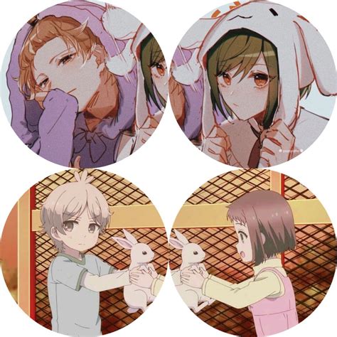 The cutest couples in anime history are here for you to download. . Matching profile pics